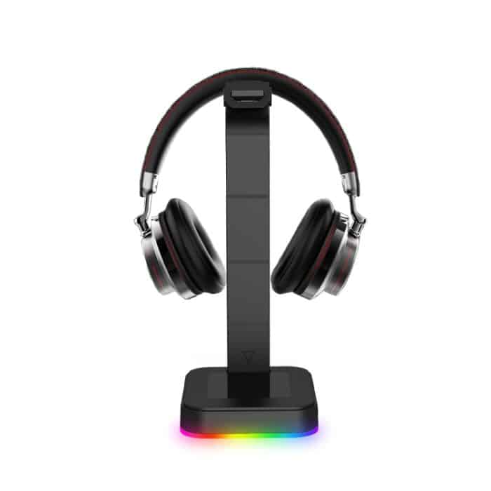 RGBD9 RGB-Headset-Ständer, farbwechselnder Gaming-Headset-Ständer, Gaming-Headset-Display-Ständer mit zwei USB-Anschlüssen, RGBD9 – Bild 2