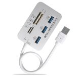 619-3.0 3-Port-HUB + 4-Port-Kartenleser Ein bis drei Hochgeschwindigkeits-USB-3.0-Hub-Splitter