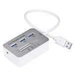 619-3.0 3-Port-HUB + 4-Port-Kartenleser Ein bis drei Hochgeschwindigkeits-USB-3.0-Hub-Splitter – Bild 2