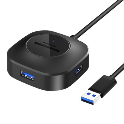 3 x USB-Anschluss + TF/SD-Kartenleser, Computer, Notebook, Hochgeschwindigkeits-Hub-Splitter, H25-2.0, H25-3.0