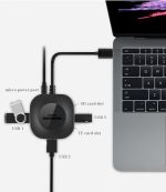 3 x USB-Anschluss + TF/SD-Kartenleser, Computer, Notebook, Hochgeschwindigkeits-Hub-Splitter, H25-2.0, H25-3.0 – Bild 3