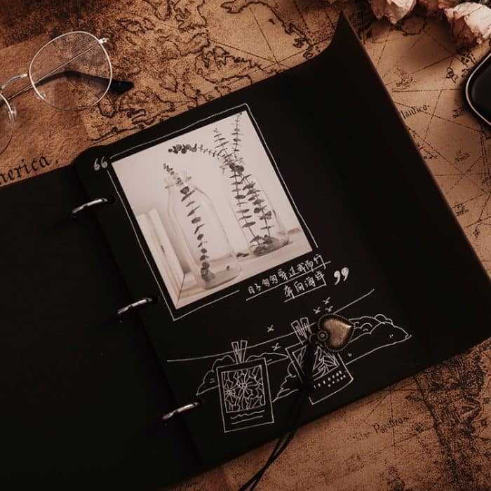 DIY-Foto-Sammelalbum, handgefertigtes Kinder-Wachstums-Gedenkalbum, Spezifikation: großer Rock für Mädchen, Large Skirt Girl, Large Elk, Small Feet, Large Feet, Small Heart, Small LOVE – Bild 5