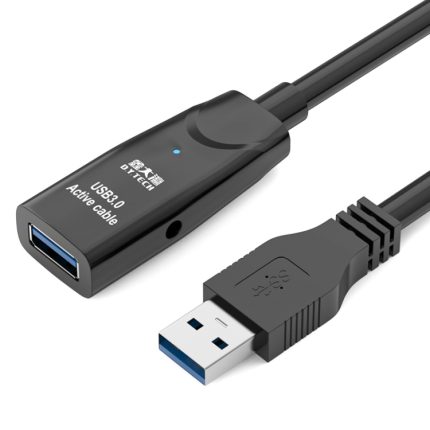 D.Y.TECH USB 3.0-Stecker auf Buchse-Verlängerungskabel, doppelt geschirmtes Chip-Datenkabel, Länge:, 10m, 15m