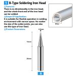 Lötspitzen 936 Lötstation Lötkolbenspitzen aus reinem Kupfer Bleifreie Lötkolbenspitzen, 15 PCS / Set, 17 PCS / Set – Bild 2