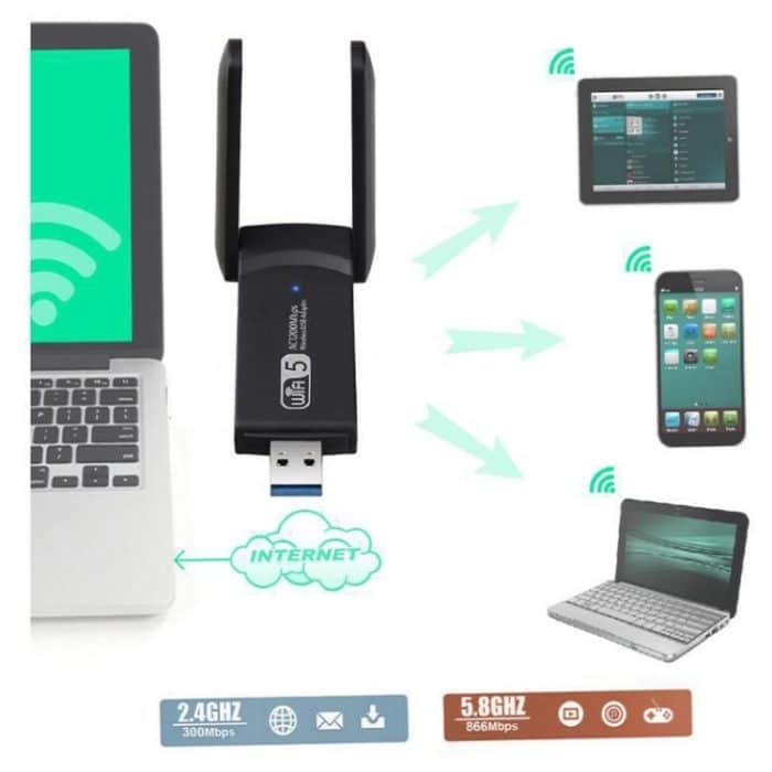 WD-4605AC AC1200MBPS Wireless USB 3.0-Netzwerkkarte – Bild 6