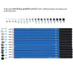 72 in 1 Skizze Bleistift Farbe Blei Set Schüler Handgemalte Kunstfarbe Bleistift – Bild 6