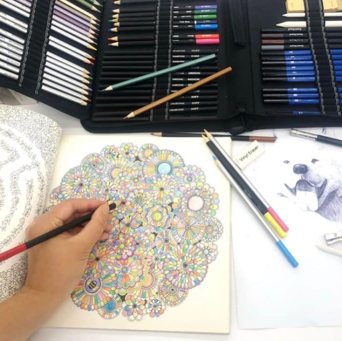 72 in 1 Skizze Bleistift Farbe Blei Set Schüler Handgemalte Kunstfarbe Bleistift – Bild 7