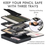 KALOUR 70-in-1-Skizzenstift, Eisenbox-Set, Skizzenwerkzeug-Set, Kunst-Malstift, 70 in 1 Sketch Pencil – Bild 4