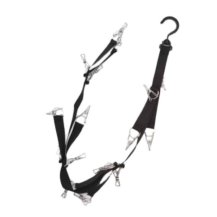 Rotationshaken Kleiderschrank Kappe Clip-Hängendes Seil Schlafzimmer Home Aufbewahrung Kleidung Tür Zurück Schurken – Bild 1