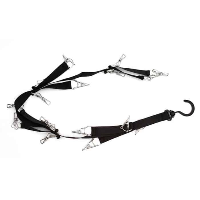 Rotationshaken Kleiderschrank Kappe Clip-Hängendes Seil Schlafzimmer Home Aufbewahrung Kleidung Tür Zurück Schurken – Bild 2