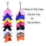 Rotationshaken Kleiderschrank Kappe Clip-Hängendes Seil Schlafzimmer Home Aufbewahrung Kleidung Tür Zurück Schurken – Bild 5