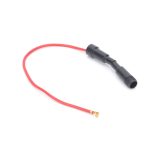 100 stücke verdrahtete Sicherungshalter Sicherungshalter Glashalter, Größe: 5x20mm