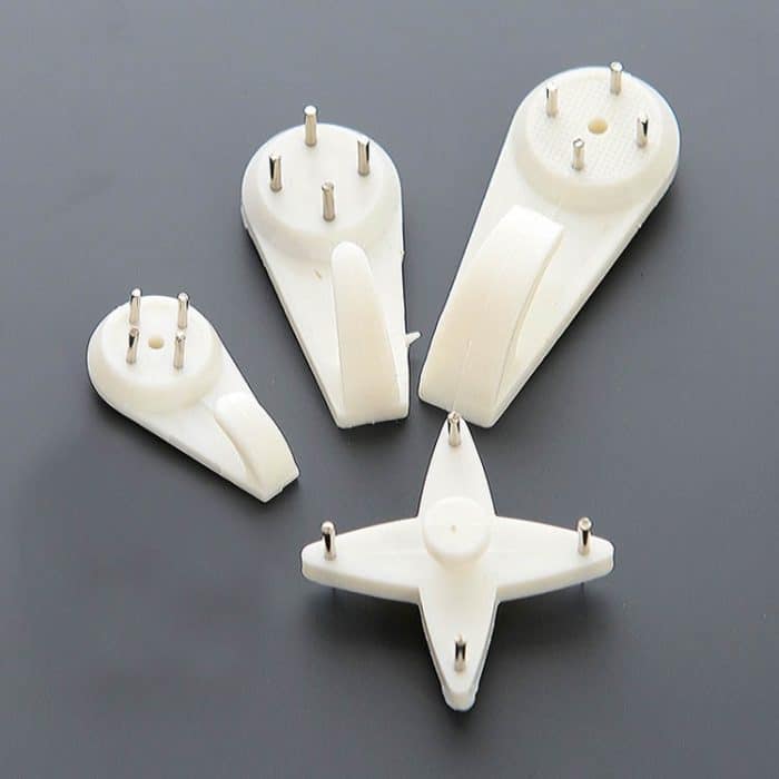 100 Stück pressfrei hängende Nagelhaken, starke Wand, unsichtbare Heftklammer, Fotorahmen, Fotowand ohne Spuren von Nägeln, Spezifikation:, Extra Large, Large, Medium, Card Slot – Bild 2