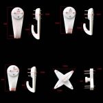 100 Stück pressfrei hängende Nagelhaken, starke Wand, unsichtbare Heftklammer, Fotorahmen, Fotowand ohne Spuren von Nägeln, Spezifikation:, Extra Large, Large, Medium, Card Slot – Bild 4