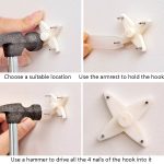 100 Stück pressfrei hängende Nagelhaken, starke Wand, unsichtbare Heftklammer, Fotorahmen, Fotowand ohne Spuren von Nägeln, Spezifikation:, Extra Large, Large, Medium, Card Slot – Bild 7