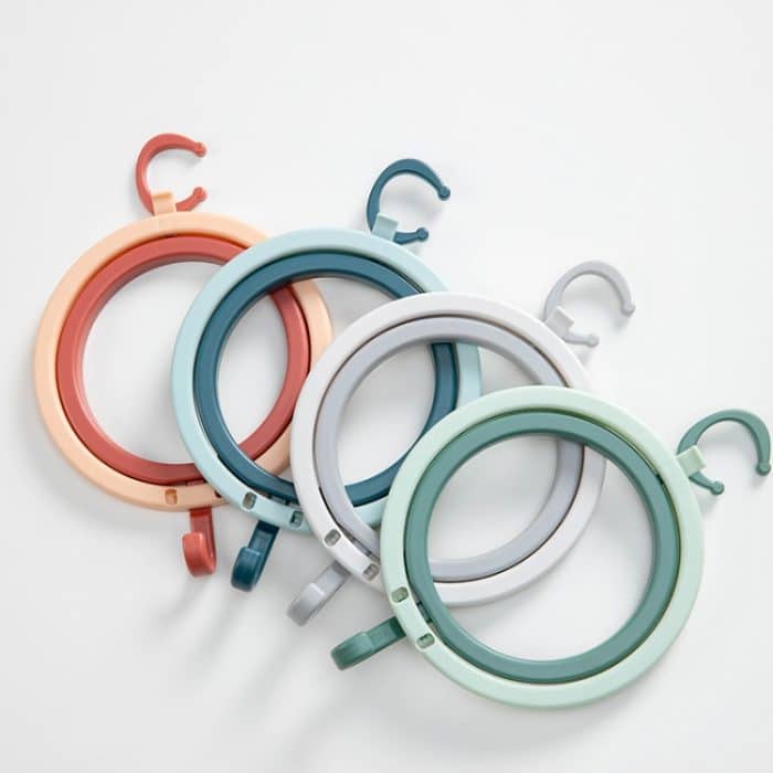 5 PCS Home Dormitory Schal Tasche Hut Lagerung Rack Hintertür Regale – Bild 2