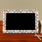 CM2107018 Bordüren-Aufkleber, Tafel-Regenbogen-Aufkleber, Bohemian-Aufkleber, 20mx7.6cm – Bild 5