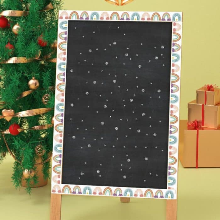 CM2107018 Bordüren-Aufkleber, Tafel-Regenbogen-Aufkleber, Bohemian-Aufkleber, 20mx7.6cm – Bild 6