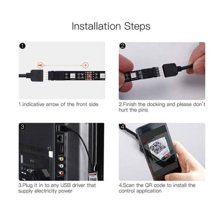 2 PCS JS-082 5V-24V Bluetooth-Mobiltelefon-App Intelligenter Anpassungslicht-Controller – Bild 5