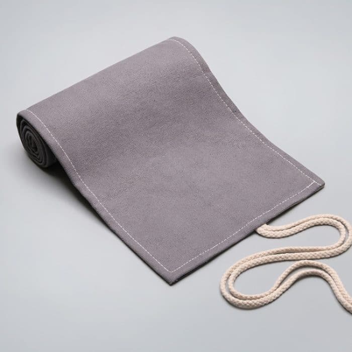 Handgefertigter grauer Canvula-Stiftvorhang, großes Fassungsvermögen, Roller-Stifttasche, Farbblei-Skizzen-Briefpapiertasche, 12 Holes, 24 Holes, 36  Holes, 48  Holes, 72  Holes – Bild 2