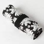 Schneeflocken-Druck, handgefertigt, Leinwand, Stiftvorhang, großes Fassungsvermögen, Roller-Stifttasche, Skizze, Farbstift, Schreibwarenbox, 12 Holes, 24 Holes, 36  Holes, 48  Holes, 72  Holes – Bild 4