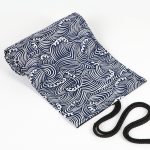 Kleine Wellen Bedruckte Leinwand Stift Vorhang Große Kapazität Roller Stift Tasche Skizze Farbe Bleistift Briefpapier Box, 12 Holes, 24 Holes, 36  Holes, 48  Holes, 72  Holes – Bild 3