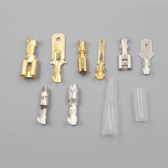 150 PCS männlich weiblich Auto Motorrad Flachstecker Spleiß Crimpdrahtklemmen – Bild 5