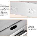 Fuyi Kommerzieller Desktop-Elektroherd, Edelstahlgehäuse, Gusseisenspieße, Pfannkuchen-Elektro-Grillplatte, EU-Stecker, EG-818B – Bild 6