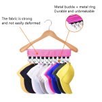 2 Stück tragbarer Stoff-Kleiderbügel, Hut, selbstklebender Clip, Reisekleidung, Socken, faltbarer Kleiderbügel, Diving Material, Flannel – Bild 2