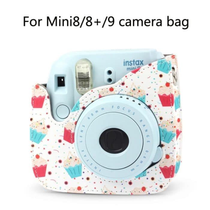 Ganzkörperkamera-PU-Ledertasche mit Riemen für FUJIFILM instax mini 9 / mini 8+ / mini 8 – Bild 4