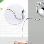 Handspülkanne, Mokka-Kaffeekanne, Edelstahl-Kaffeekanne, europäischer Stil, Edelstahl-Teekanne mit Sieb, 1L, 0.85L – Bild 6