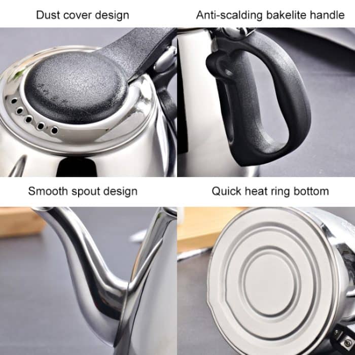 Kleine Teekanne aus Edelstahl 304, 1.2L, 1.5L – Bild 3