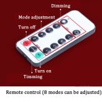 LED-Spinnennetzlampe mit Fernbedienung, Halloween-Atmosphäre, Dekoration, Requisiten, Leistung:, USB-in, Battery Box – Bild 5