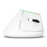 DELUX M618C 6 Tasten 1600 DPI RGB Vertikale kabellose Bluetooth-Dual-Mode-Maus, M618C(White), M618C(Black)