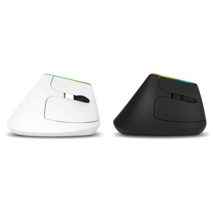 DELUX M618C 6 Tasten 1600 DPI RGB Vertikale kabellose Bluetooth-Dual-Mode-Maus, M618C(White), M618C(Black) – Bild 2
