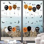 3 Stück Halloween Horror Glas Dekoration Aufkleber Ballon elektrostatische Aufkleber, Balloon Electrostatic Sticker – Bild 5