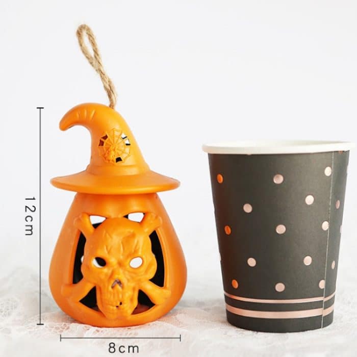 5 Stück Halloween-Dekoration, Kürbislaterne, LED-Leuchtornamente, Veranstaltungsort-Layout-Requisiten, Pumpkin Lantern – Bild 3