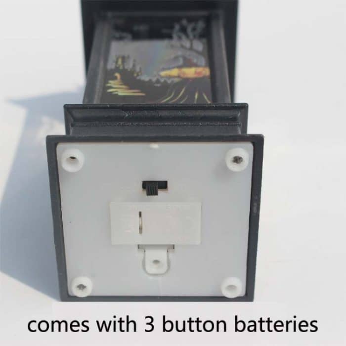 2 Stück Halloween-Dekoration Requisiten LED tragbare kleine Windlaterne, Castle Witch, Skeleton, Ghost, Pumpkin Witch – Bild 4