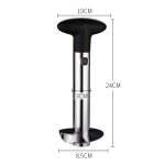 2 Stück Edelstahl-Ananasschäler, Obstschneider, Küchenutensilien, Pineapple Corer Slicer (Black handle), Pineapple Corer Slicer (Yellow handle), Pineapple Corer Slicer (Fruit Green handle) – Bild 4