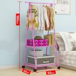 Abnehmbare Multifunktions-Bodendreieck-Einfachgarderobe aus Edelstahl – Bild 2