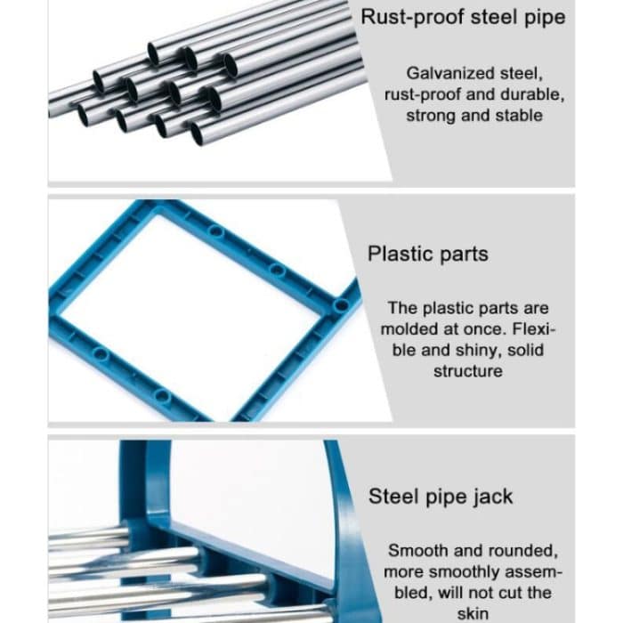Schwarzer Flur, leicht zerlegbar, Türfach, Eisenboden, Schuhregal, Triple S, Triple M, Triple L – Bild 3