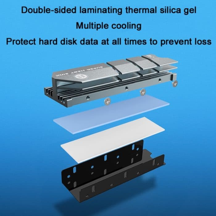Jeyi Coldfish M.2 lagerloser Festplattenkühler für NVME / NGFF – Bild 4