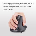 DELUX M618 vertikale Handmaus mit 6 Tasten, ergonomische kabelgebundene Maus, Kabellänge: 1,5 m, Wired – Bild 4