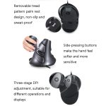 DELUX M618 vertikale Handmaus mit 6 Tasten, ergonomische kabelgebundene Maus, Kabellänge: 1,5 m, Wired – Bild 5