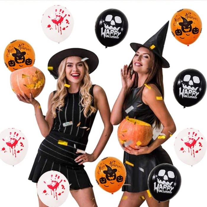 Halloween-Ballon-Set, blutfarbenes Banner, dreidimensionale Geister-Party-Dekoration, Blood Deskcloth Set, Pumpkin Tablecloth set, Honeycomb Ball 1, Honeycomb Ball 2 – Bild 3