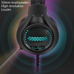 Smailwolf AK3 Headset Spielkopfhörer Kabelgebundenes leuchtendes Desktop-Computer-Headset, Stil:, 3.5mm Double Plug Black, USB Single-plug Black – Bild 5