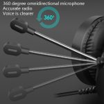 Smailwolf AK3 Headset Spielkopfhörer Kabelgebundenes leuchtendes Desktop-Computer-Headset, Stil:, 3.5mm Double Plug Black, USB Single-plug Black – Bild 6