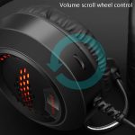 Smailwolf AK3 Headset Spielkopfhörer Kabelgebundenes leuchtendes Desktop-Computer-Headset, Stil:, 3.5mm Double Plug Black, USB Single-plug Black – Bild 8