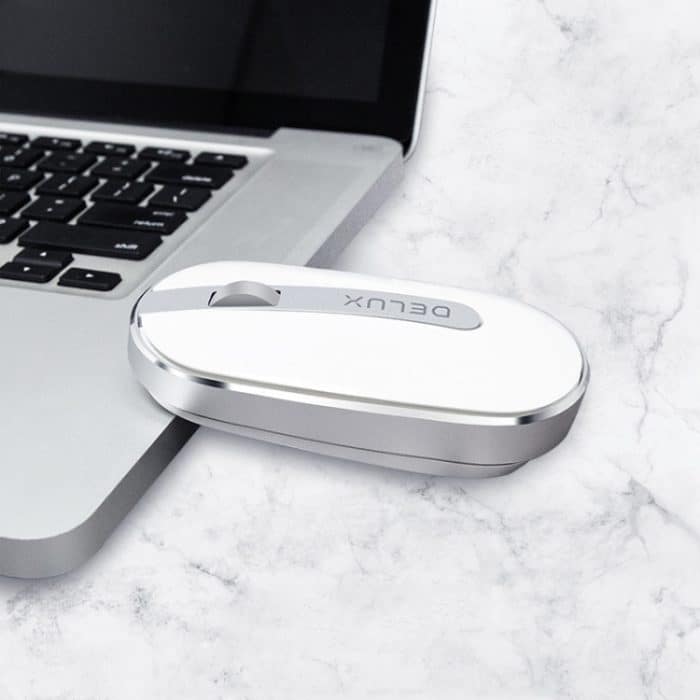 Delux M326 4 Tasten Wireless Silent Maus Tragbare Laptop Maus – Bild 2