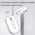 Delux M326 4 Tasten Wireless Silent Maus Tragbare Laptop Maus – Bild 4